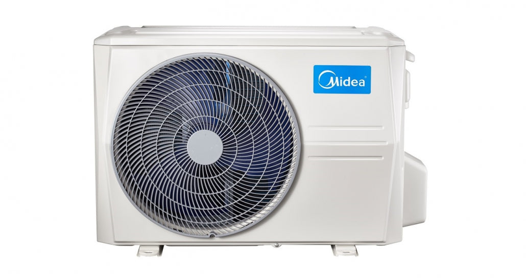 Midea Xtreme Save Black split klíma, fekete dizájnnal, energiatakarékos működéssel, Wi-Fi vezérléssel és fűtésre is alkalmas.