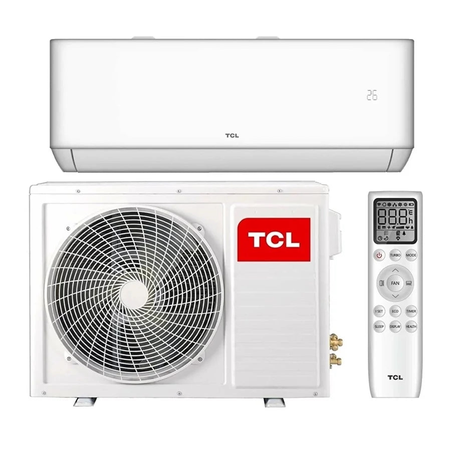 TCL Thermo-X inverteres, Wi-Fi-s split klíma csendes működéssel, energiatakarékos fűtéshez és hűtéshez.