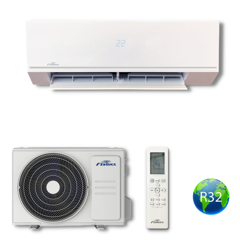 Fisher Comfort Plus klíma, tálcafűtéssel és energiatakarékos technológiával ellátott modell, Wi-Fi vezérlésű