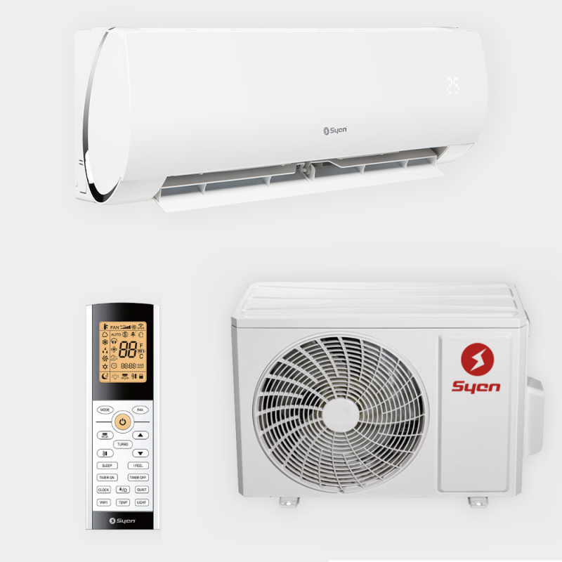 Syen Muse next klíma, tálcafűtéssel és energiatakarékos technológiával,hűtésre-fűtésre alkalmas, Wi-Fi vezérlésű.
