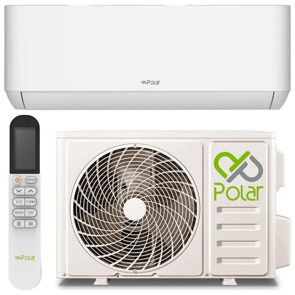 Polar Optimum split klíma energiatakarékos fűtéshez-hűtéshez, halk működéssel, Wi-Fi vezérléssel,modern otthonokba.