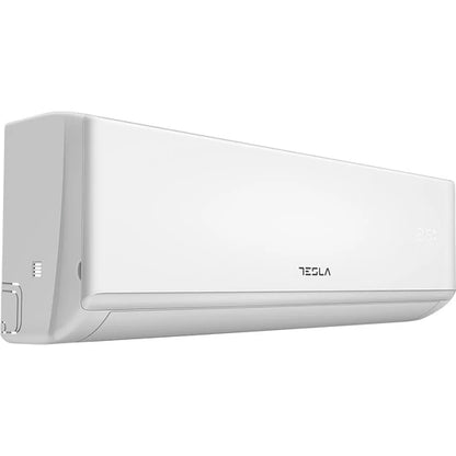 Tesla 3,5 kW inverteres, Wi-Fi-s split klíma energiatakarékos hűtéshez-fűtéshez, csendes működéssel, modern otthonokba.
